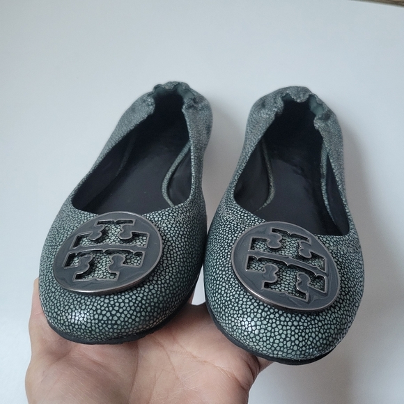 Tory burch Reva Flats leather Ballet flats  size 7M. - Picture 8 of 14
